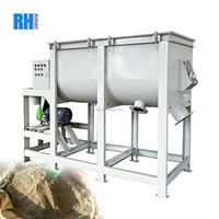 Mélangeur à ruban horizontal en acier au carbone pour matières premières céramiques, poudres, carrelage et argile, 500L 1000L 2000L