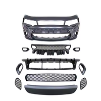 Grille de pare-chocs avant Kit de pare-chocs avant sans pièces de phare antibrouillard pour Charger SRT Hellcat 2015 2016 2017 2018 2019