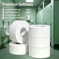 Nouvelle Arrivée Papier Toilette Jetable Doux Écologique et Biodégradable Grande Taille 100% Pâte de Bois Vierge Sûr pour les Fossés Roulons Jumbo