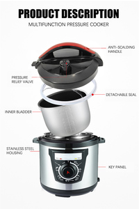 Olla Interior de Acero para Multi-Cocina, la Mejor Olla a Presión Eléctrica de 6L - Product Image 5