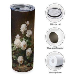 Stainless Steel Tumbler 20oz Vacuum <b>Insulated</b> Custom Floral Design Travel <b>Mug</b> - Product Image 3