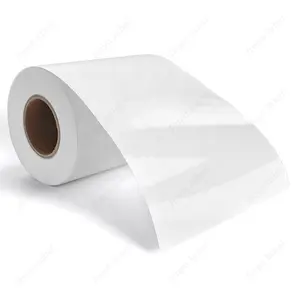 100u Gloss PP Synthetic Hot Melt 58g White Glssine Waterproof Adhesive Sticker For Shipping Labels