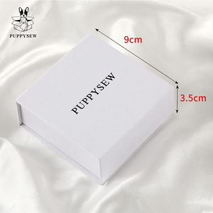 PUPPYSE Custom logo Jewelry Box Packaging Flip Cover Magnetic Box <b>Earrings</b> Necklaces Rings Packaging BoxWholesale <b>Gift</b> <b>Boxes</b> - Product Image 5