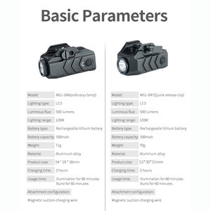 مصباح يدوي تكتيكي LED عالي السطوع خفيف الوزن مصباح تخييم صغير قابل لإعادة الشحن ببطارية ليثيوم للمغامرات الخارجية - Product Image 6