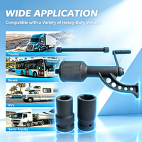 Multiplicateur de couple 1:68 de 4800 N.M pour écrous de roue de camion poids lourd, clé de serrage pour l'entretien des pneus de camions de fret - Fabrication OEM