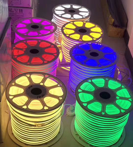 Lumières néon 220V 8*16mm 100m Bande lumineuse LED flexible imperméable pour extérieur Smd2835 120leds Lumières néon multicolores - Product Image 2