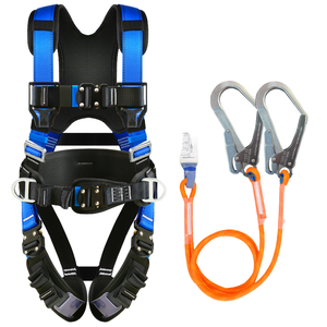 ANSI認定ポリエステル全身ハーネス安全ラヤードベルト建設用タワークライミング落下保護高さで作業 - Product Image 4