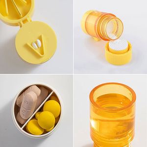 เครื่องตัดและบดเม็ดยาพร้อมแก้วน้ำและกล่องเก็บยา - Product Image 4