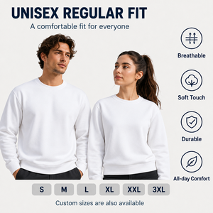 DF008 Sweat-shirt col rond 260 g/m² 100 % coton molletonné uni vierge pour impression sérigraphique personnalisée <span class=keywords><strong>Tech</strong></span> Expo Developer Summit US Local - Product Image 3