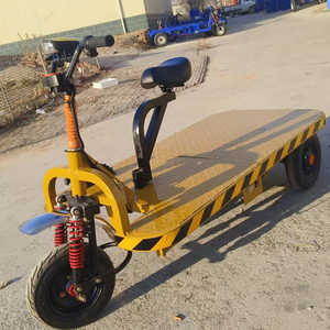 Platte wagen gereedschapslogistiek elektrisch magazijn vierwiel <span class=keywords><strong>pallet</strong></span> vrachtmagazijn platformkar - Product Image 2