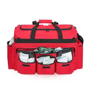 새로운 디자인 야외 응급 처치 가방 빈 외상 의료 가방 비상 하이킹 응급 대응 가방