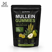 Bonbons gélifiés pour adultes à la poire Green Elixir avec extrait de feuille de molène et fibres alimentaires, 60 unités, favorise la croissance saine des cheveux