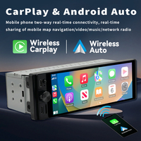 Autoradio universel Linux 6,28 pouces Single DIN avec lecteur vidéo DVD, Carplay Auto, prise en charge FM BT et caméra de recul