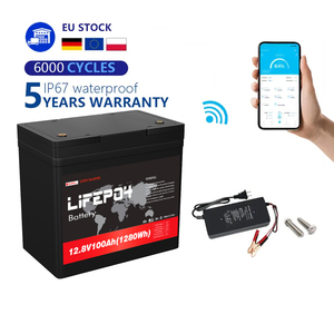 แบตเตอรี่ลิเธียมไอรอนฟอสเฟต Derun 12.8V 8000-Cycle Life LiFePO4 แบบโซลิดสเตท 100/200/300Ah สำหรับระบบพลังงานภายในบ้าน - Product Image 1