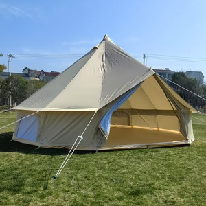 Tente de camping gonflable quatre saisons en tissu Oxford, <span class=keywords><strong>yourte</strong></span> de luxe, pop-up, avec ouverture pour poêle, pour glamping familial et fêtes, 3-4 personnes - Product Image 5