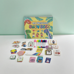 Personalizado CE EN71 aprendizaje preescolar educativo Montessori juguete sensorial alfabeto ocupado libro para niños niñas - Product Image 3