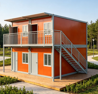 Bureau conteneur préfabriqué en acier, étanche, à montage rapide, pour poste de garde ou atelier temporaire