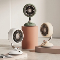 Ventilateur portable de bureau USB rechargeable, mini-ventilateur à semi-conducteurs pour chambre, bureau, diffuseur d'arômes, maison, tasse à café