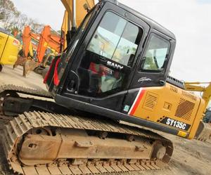 Excavatrice hydraulique sur chenilles Sany SY135C en excellent état utilisée modèle 2022 13.5 tonnes 0.7CBM engrenage moteur à godet - Product Image 1