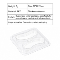 Boîtier transparent professionnel en PET pour masque oculaire, emballage cosmétique protecteur jetable pour patchs oculaires, idéal pour l'esthétique médicale