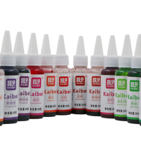 Vente d'usine bricolage Soluble dans l'eau liquide additif vibrant crème gâteau décoration cuisson Pigment 22 couleurs comestible colorant alimentaire Gel