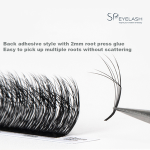 SP EYELASH Vente en gros Extensions de cils en faux vison en cachemire 4D Ventilateur facile Volume <span class=keywords><strong>russe</strong></span> Marque privée Extension de cils Cilios Cils - Product Image 5