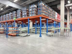 Personalização de Fábrica, Mezanino Industrial, Prateleiras Multi-Nível, Suporte Central de Aço Galvanizado, Rack de Armazenamento em Metal - Product Image 5