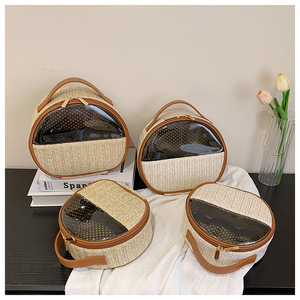 Trousse de toilette de voyage, sac à main de maquillage étanche, avec fenêtre <span class=keywords><strong>en</strong></span> PVC transparent, 1 pièce - Product Image 1