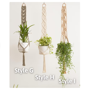 Modern China Black Gold Decor Europe Style Plant Hanger Indoor Customized Macrame Plant Hanger for <b>Wall</b> and Window Decoration - Product Image 2