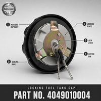 Bouchon de réservoir de carburant verrouillable pour camion minier Sinotruk HOWO robuste 4049010004 avec deux clés, pièces détachées automobiles en gros Chine