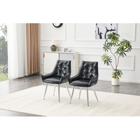 Fauteuil d'appoint moderne en cuir PU premium à motif crocodile, dossier décoré de diamants, pieds en métal chromé doré, pour la maison ou le bureau