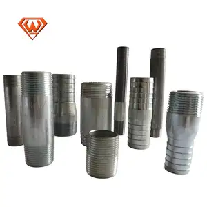 For Sale Carbon Steel Forged Double Thread Pipe Nipple Npt Female Hose Pipe Nipple Threaded Fittings Dimensions