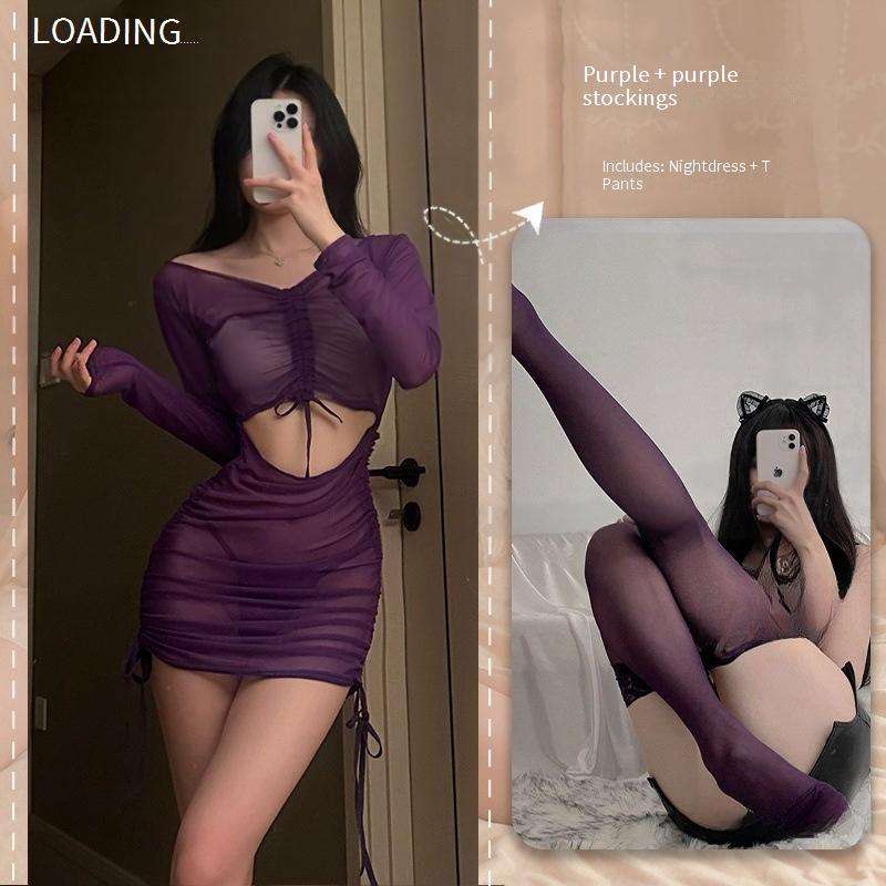 Purple + purple stockings