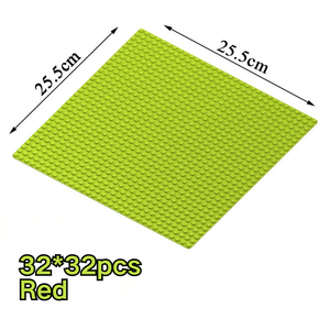Building Block Baseplate 32x32 Studs Building Block Accessories Colour <b>Toy</b> Bricks DIY Custom Base Plate Plastics <b>Educational</b> <b>Toy</b> - Product Image 3