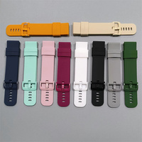 Bracelet de montre de sport en TPU souple respirant en caoutchouc de couleur pure d'usine 18 mm 22 mm 20 mm pour Garmin