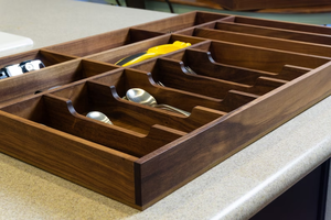 Organiseurs de tiroirs de cuisine sur mesure pour couverts et ustensiles (cuillères, fourchettes) - Product Image 4
