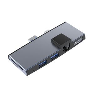 Hub multifonctionnel Mini DP vers 2 ports USB avec lecteur de carte pour Surface Pro - Product Image 1