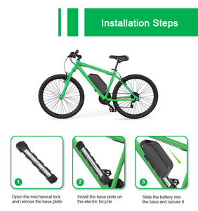 Paquete de batería de bicicleta eléctrica de alta capacidad <span class=keywords><strong>36V</strong></span> 48V 52V 17.5Ah 20Ah 25Ah 30Ah batería de bicicleta Polly de tubo inferior para Motor de 500W-2000W - Product Image 5