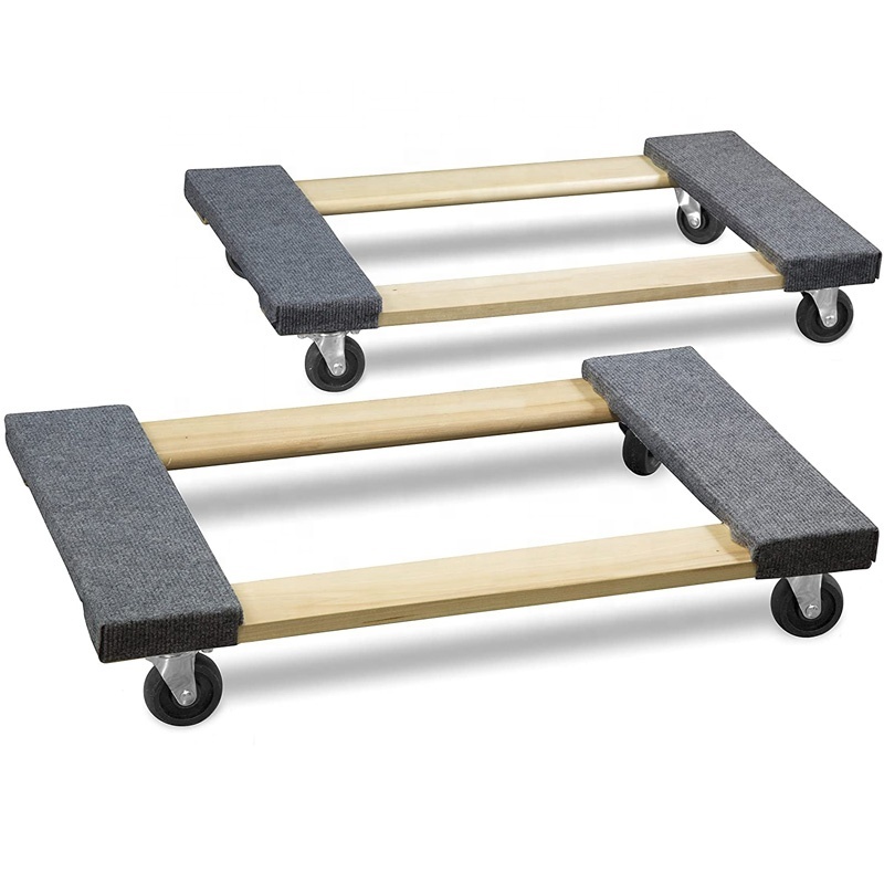 30x18 Inch Wooden Four Wheel Platform