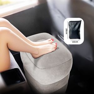 Oreiller de voiture en PVC personnalisé hauteur réglable repose-pieds de voiture oreiller de voyage sous le bureau repose-pieds <span class=keywords><strong>coussin</strong></span> <span class=keywords><strong>gonflable</strong></span> - Product Image 1