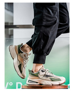 Nuevos Zapatos Deportivos de Hombre con Cordones, Transpirables, con Amortiguación de Malla Impermeable, Modernos, Versátiles, con Suela Gruesa Antideslizante, Casuales, para Otoño - Product Image 6