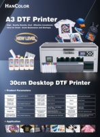 Printer DTF A3 Desktop Tinta Pigment Garansi 1 Tahun untuk Pakaian DIY Logo Kustom Kaos