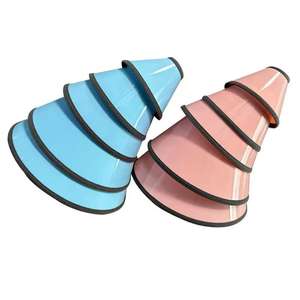 Kerah hewan peliharaan plastik warna-warni langsung dari pabrik kerah Elizabethan kerah pelindung hewan peliharaan dapat disesuaikan untuk penyembuhan luka anti-gigitan - Product Image 1