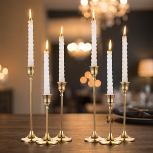 Luxury Modern Handmade Eco-Friendly Brass Candelabra <b>Candle</b> Holder for Hotels Dining Table Wedding Home Decoration <b>Cheap</b> Price - Product Image 4