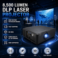 Projecteur laser professionnel avec déplacement manuel de l'objectif et deux objectifs zoom optionnels