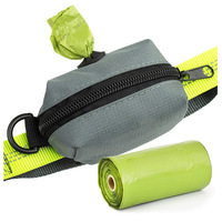 Soporte personalizado para bolsa de excrementos de perro grande para mascotas con dispensador y accesorio de correa para perro gancho de Clip de Metal