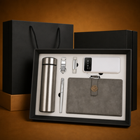 Set Hadiah Perusahaan Peringkat Teratas Gadget Baru: Flask Praktis, Notebook, USB, Pulpen, Gantungan Kunci, Power Bank untuk Kantor Bisnis