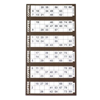 Kişiselleştirilmiş Kartvizit Bingo 5'li Paket Tek Yaprak Kuşe Kağıt Dijital Baskı Özelleştirilebilir