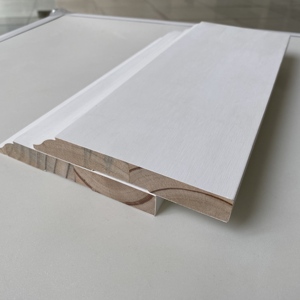 Molduras Blancas de Diseño Moderno, Molduras de Pino Radiata, Zócalo, Molduras para Pisos, Decoración de Interiores para el Hogar - Product Image 2