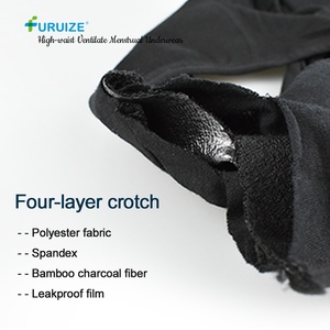 Culotte menstruelle Furuize taille haute, anti-fuite, 4 couches, haute absorption, réutilisable et lavable - Product Image 5
